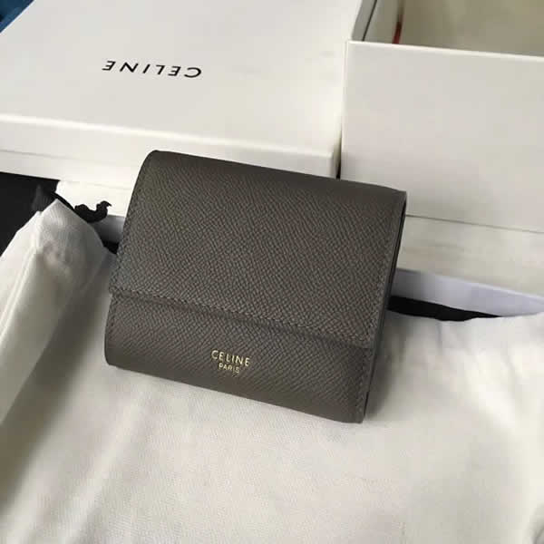 Top Quality Replica Cheap Celine Gray Flip Coin Purse New Wallets